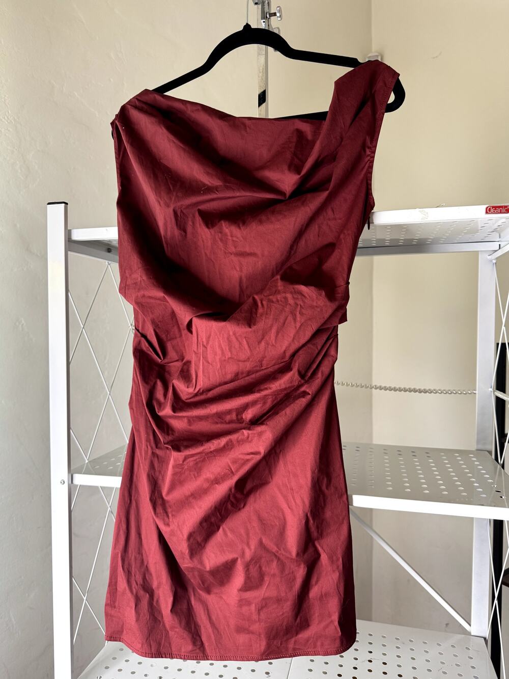 NEW STAUD phare off-shoulder mini dress